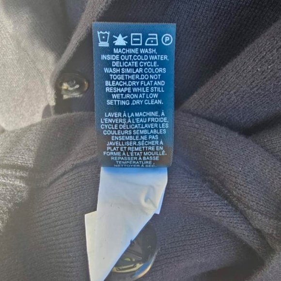 RW&CO. NEW Mens Black Cardigan V Neck Button up W Front Pockets XXL - Picture 7 of 9